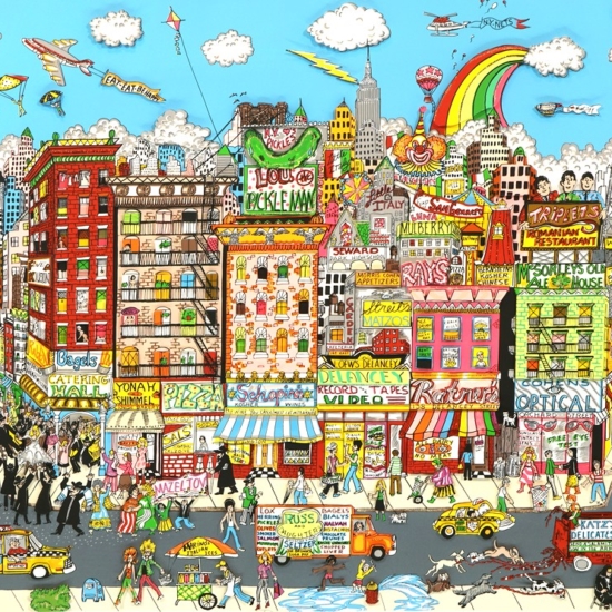 チャールズ・ファジーノの絵画作品　タイトルは、DANCIN'ON DELANCEY